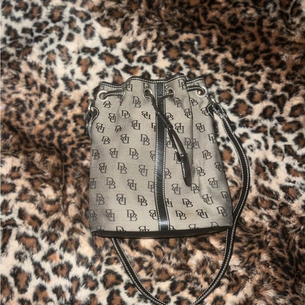 Monogram Tan Bucket Bag